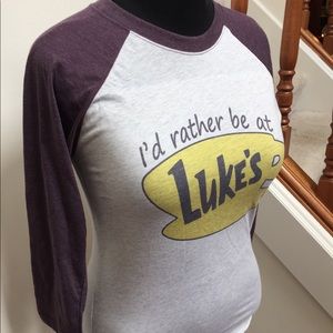 3/4 Sleeve I’d Rather be at Lukes XS tee